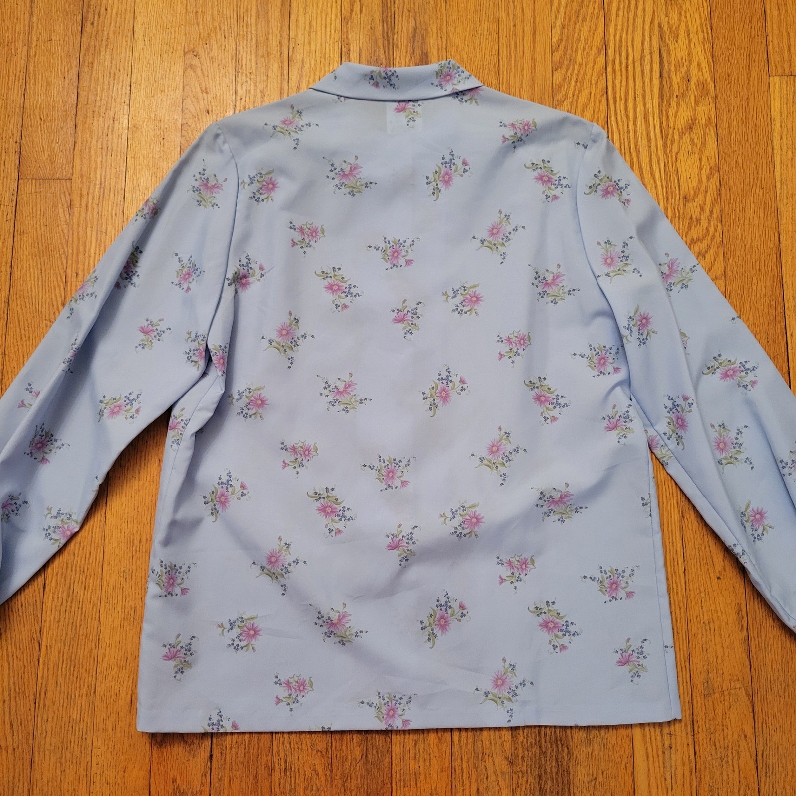 Nikki 13/14 Blouse Floral Vintage Button Up Secretary Cottage Granny Feminine