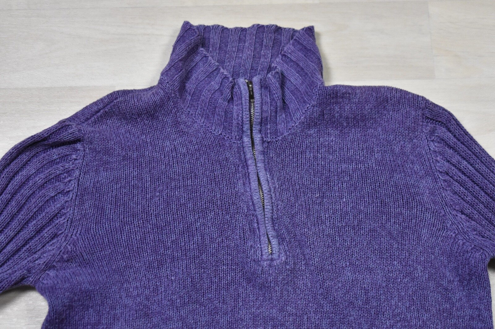 90s Y2K American Eagle Outfitters Womens 1/4 Zip Sweater Purple VtG