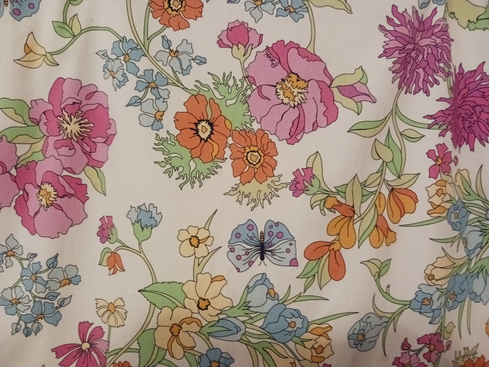 Averardo Bessi Italy Vintage Cotton Floral Pencil Skirt Size 16