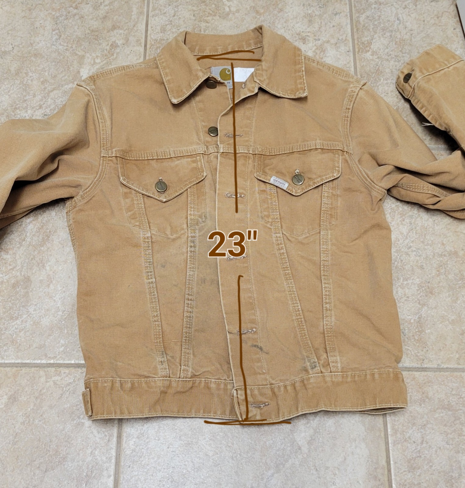 Carhartt 6WJ 1970’s Trucker Jacket Rare Vintage, Size 38