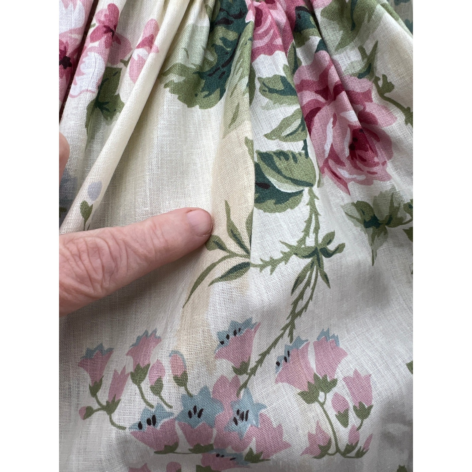 VTG Loralie Dress Womens Sz 10 Cottagecore Floral Print Southern Belle Tulle