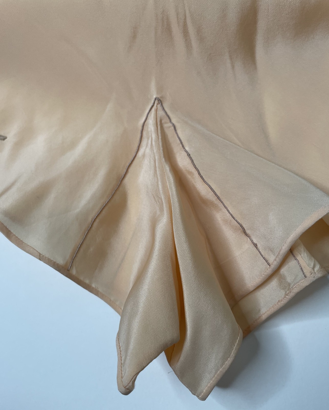 Antique 20s Pink Peach Silk Panties S M NOS Button Side Tap Pants Lace Embr