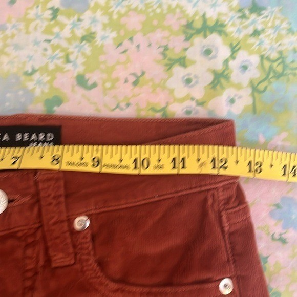 Veronica Beard | Carly Kick Flare Rust Brown Western Bootcut Corduroy Pant Sz 23