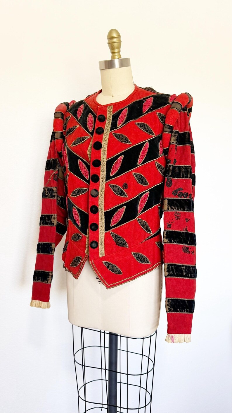 1800s Theatrical Jacket / 1800s Ballet Jacket / Antique Jacket / Size Medium