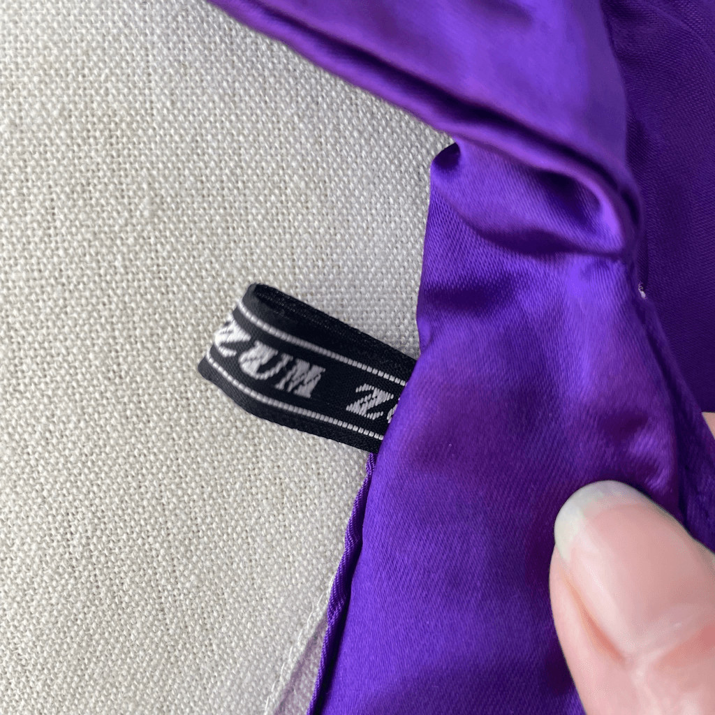 Vintage 80s Zum Zum Purple Little Bo Peep Prom Dress M 8 10