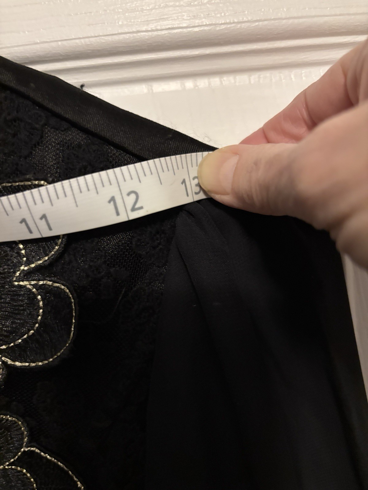 Vintage Victorian Black Jacket Embellished Lace Blouse Appliqué Beads Sequins