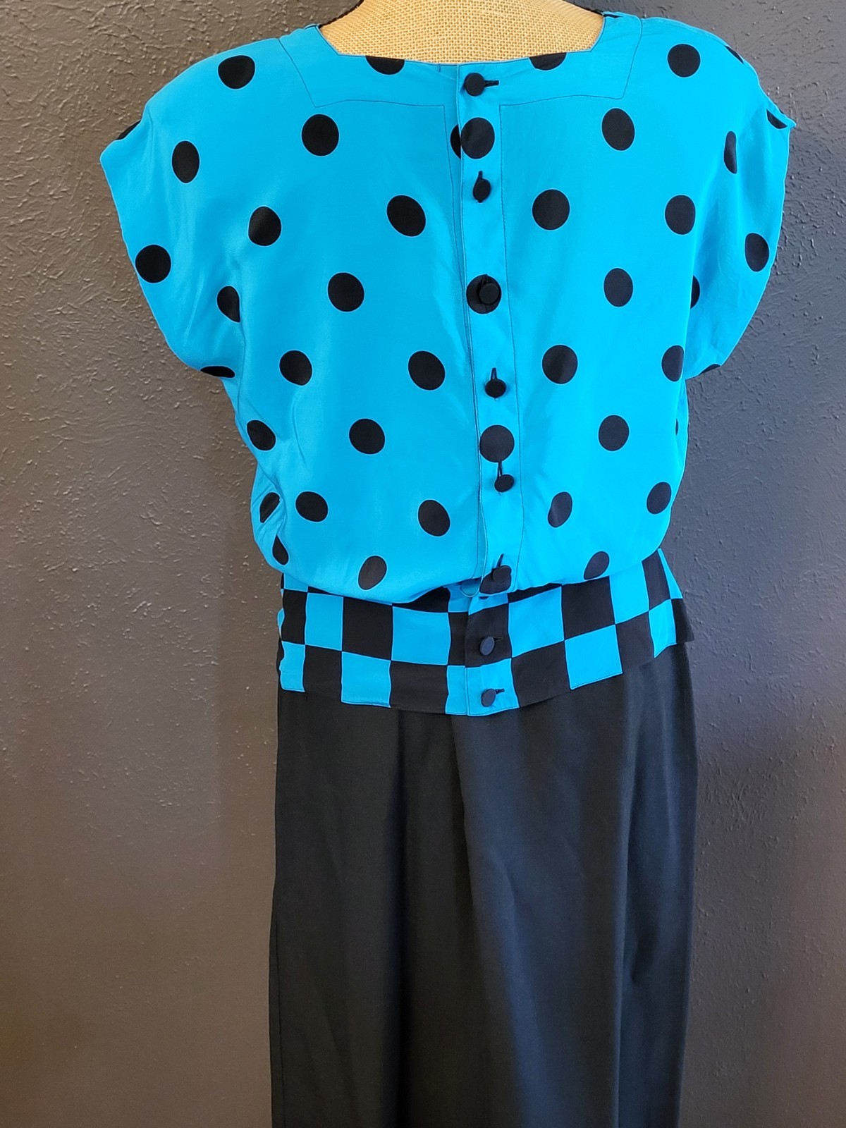 Adele Simpson Vintage 80s Silk/Linen Skirt Set Size 14