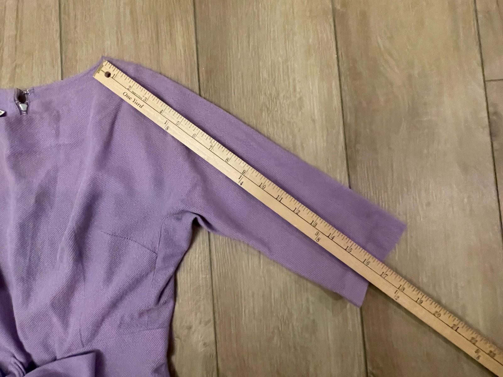Vtg 1950s/19060s Teena Paige Celanese Dress-Women’s XS-Fitted Waist, 3/4 Sleeve