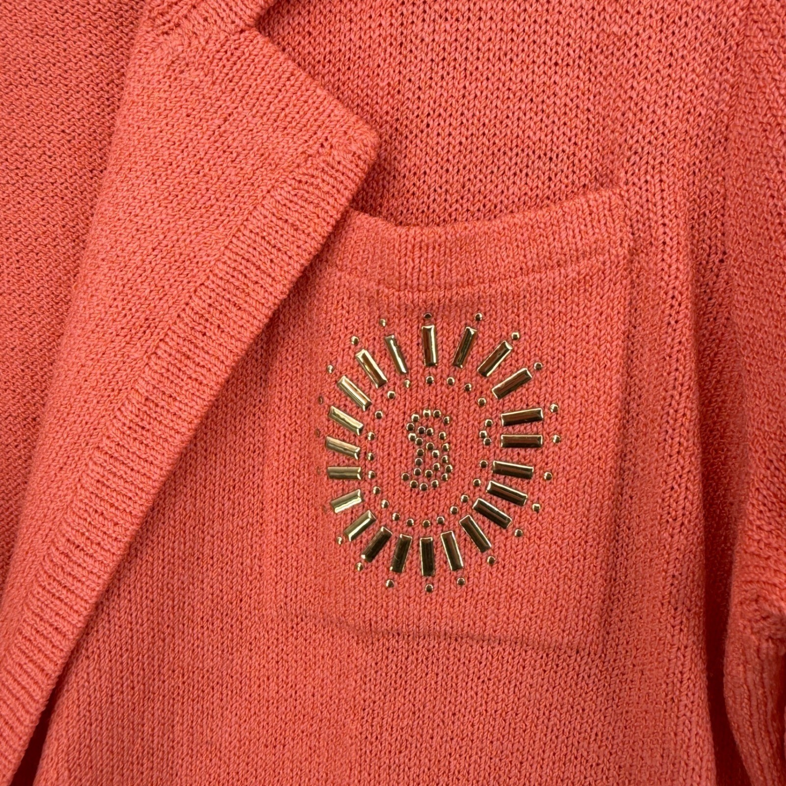 Vintage Don Sayres for Wellmore Skirt Suit Women 6 Salmon Pink Wool Knit Vintage