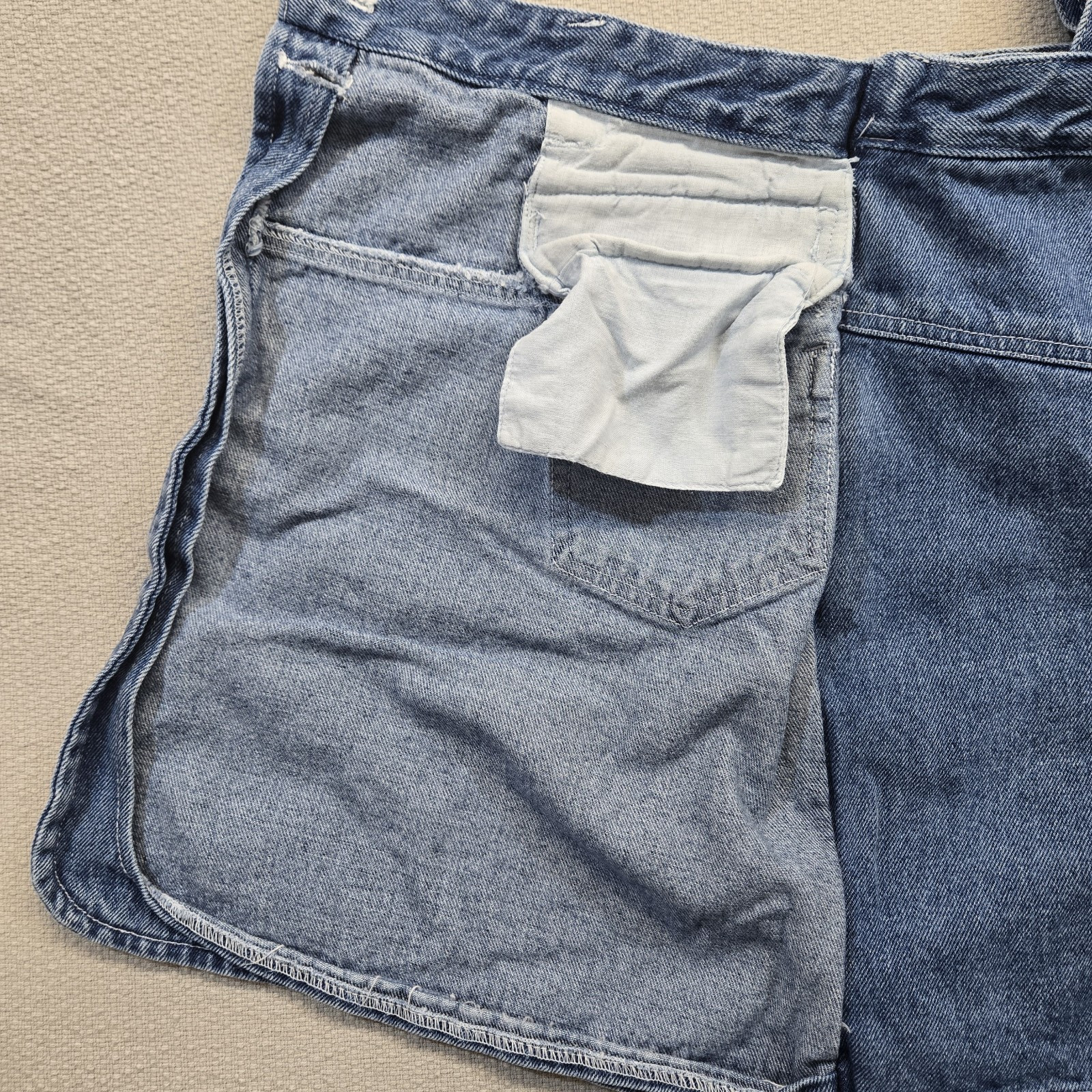 Womens Vintage RARE 90s Kalifornia Speed Control Denim Overall Skort Size 9/10