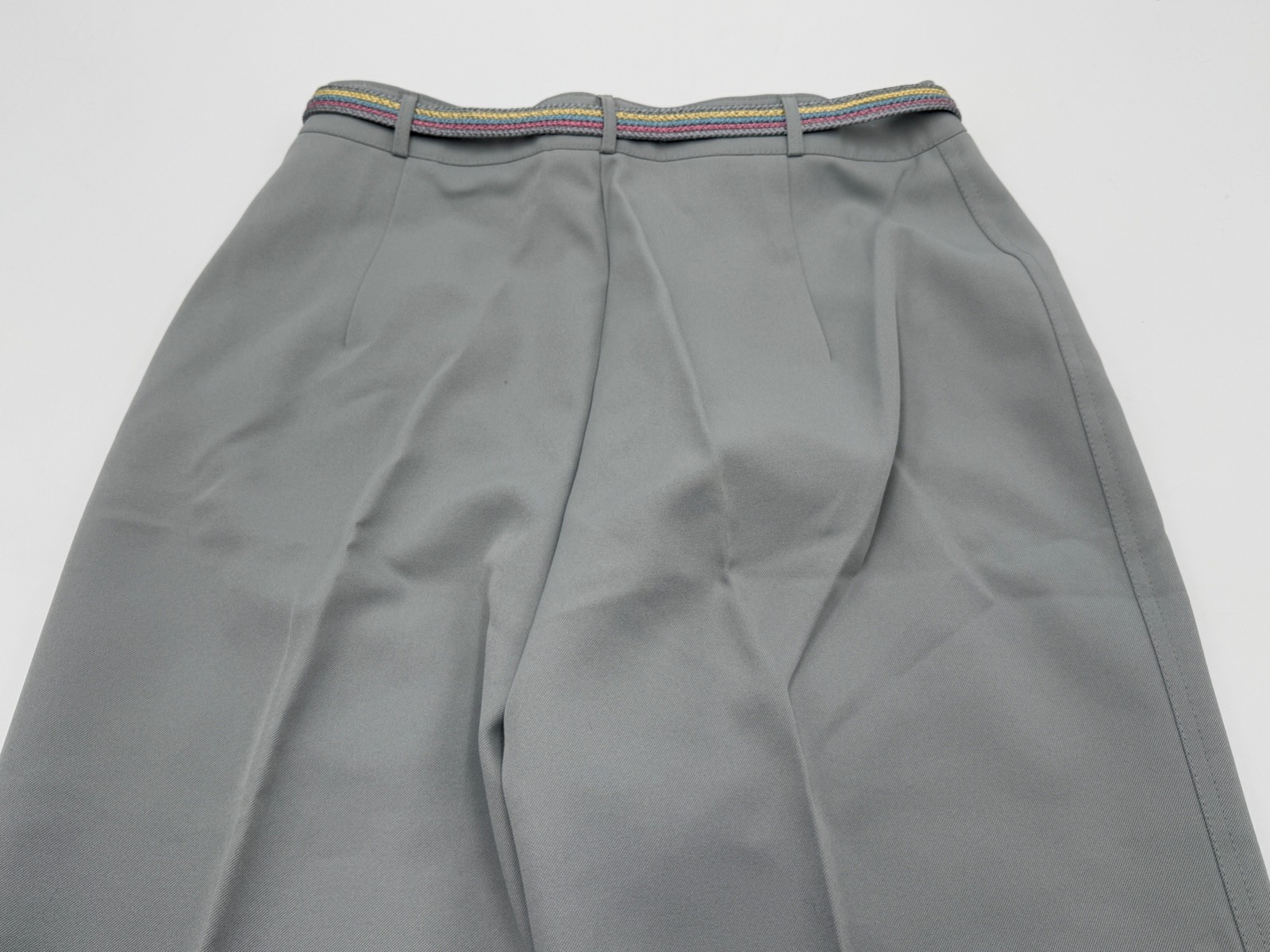 Vintage 1970s Womens Bell Bottom Dress Pants by Panther 15/16 Lt.Gray NOSWD