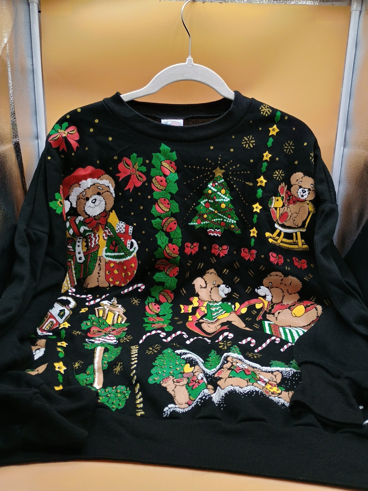 Land N Sea Vintage Women’s Christmas Teddy Bear Crewneck Size 20 w/40