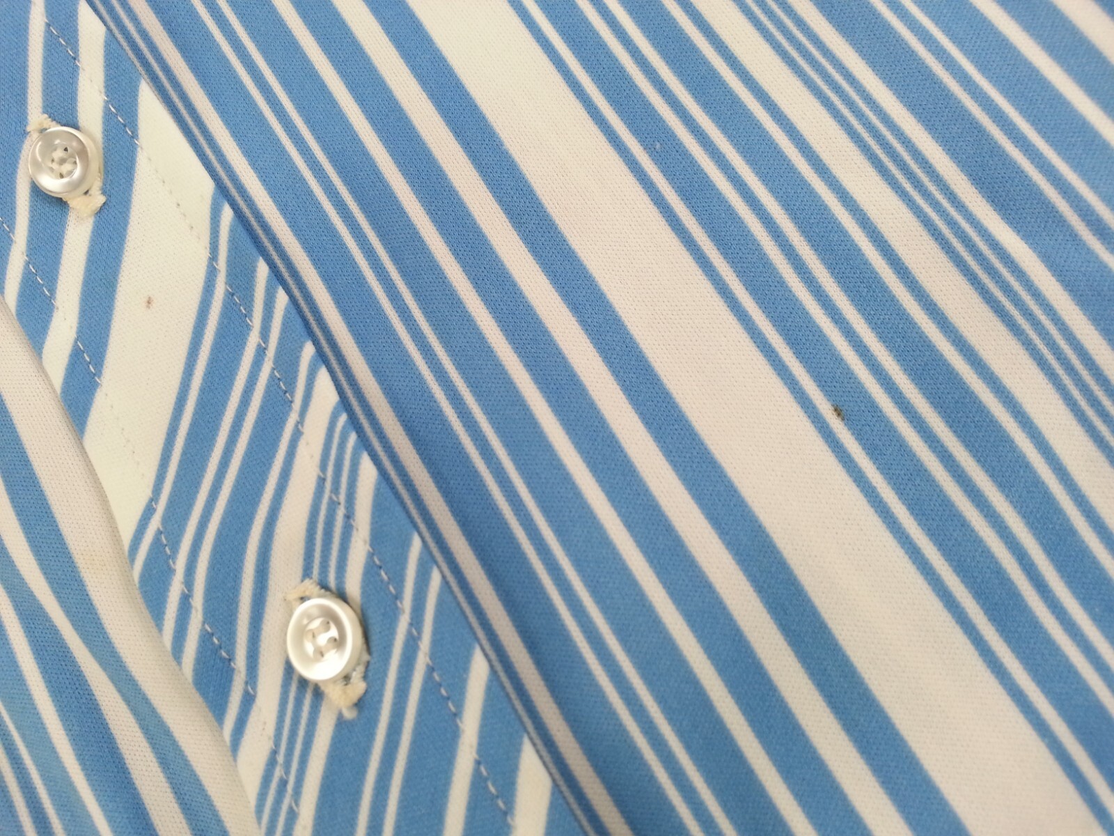 Kokobay By Eccobay Vintage Retro 1970s Sz 11-12 Juniors Ladies Button Down Blue