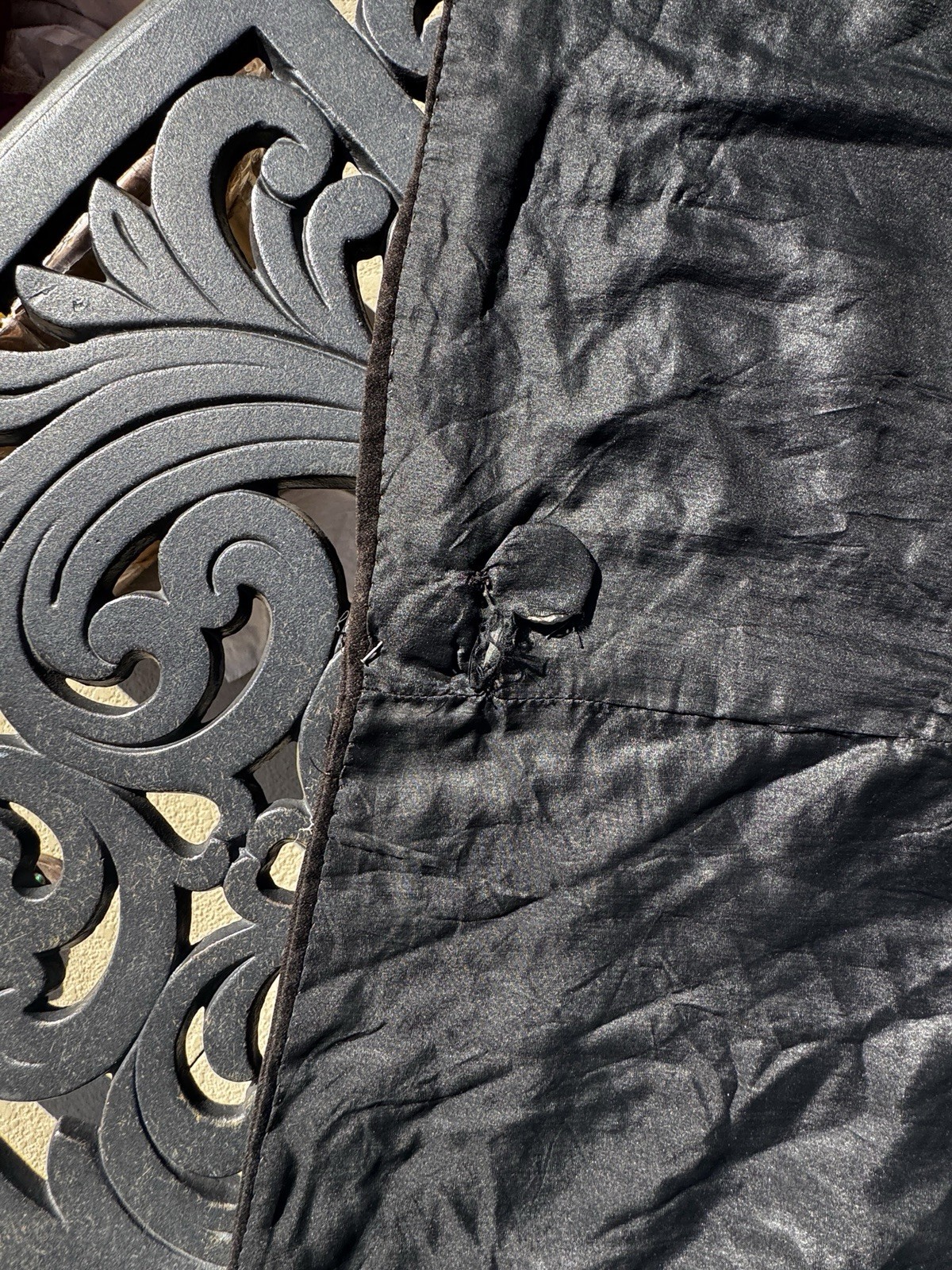 Antique Edwardian Black Beaded Mourning Jacket 1900s-1920s Silk Beadwork Coat