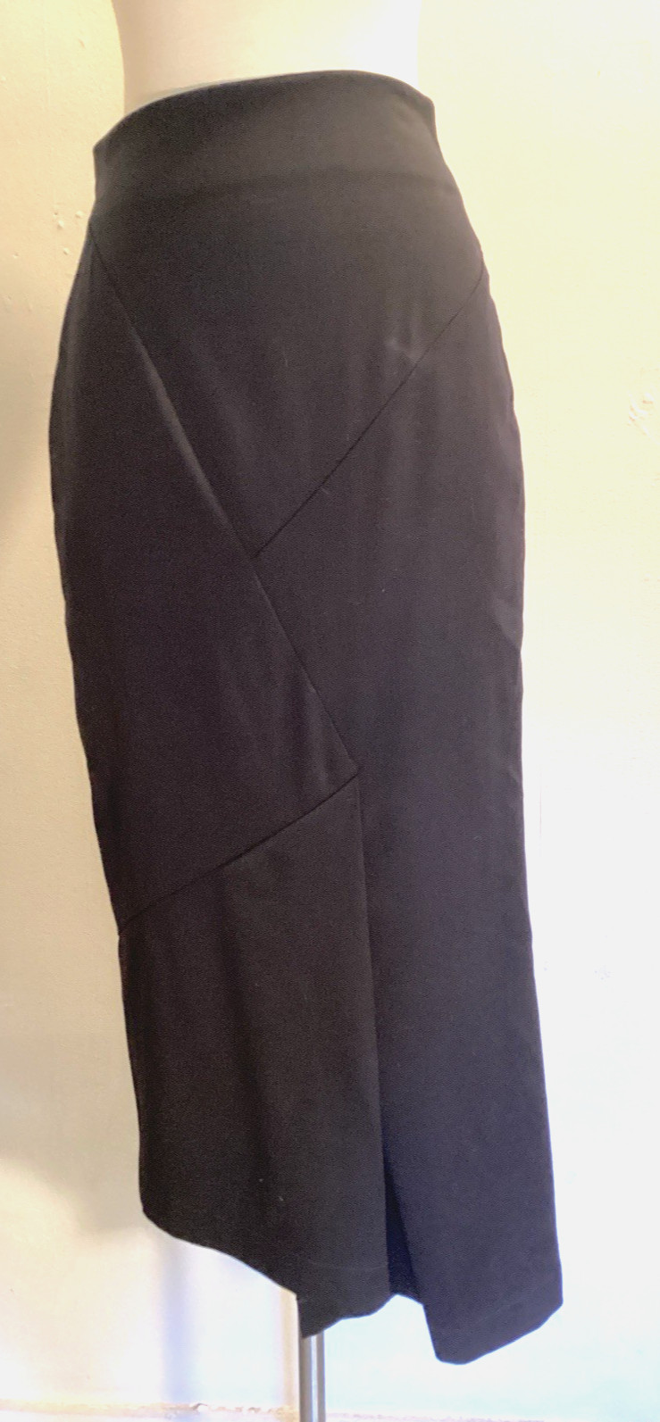 vintage 80’s Krystyna Bukowska Paris asymmetric hem fitted skirt sz S