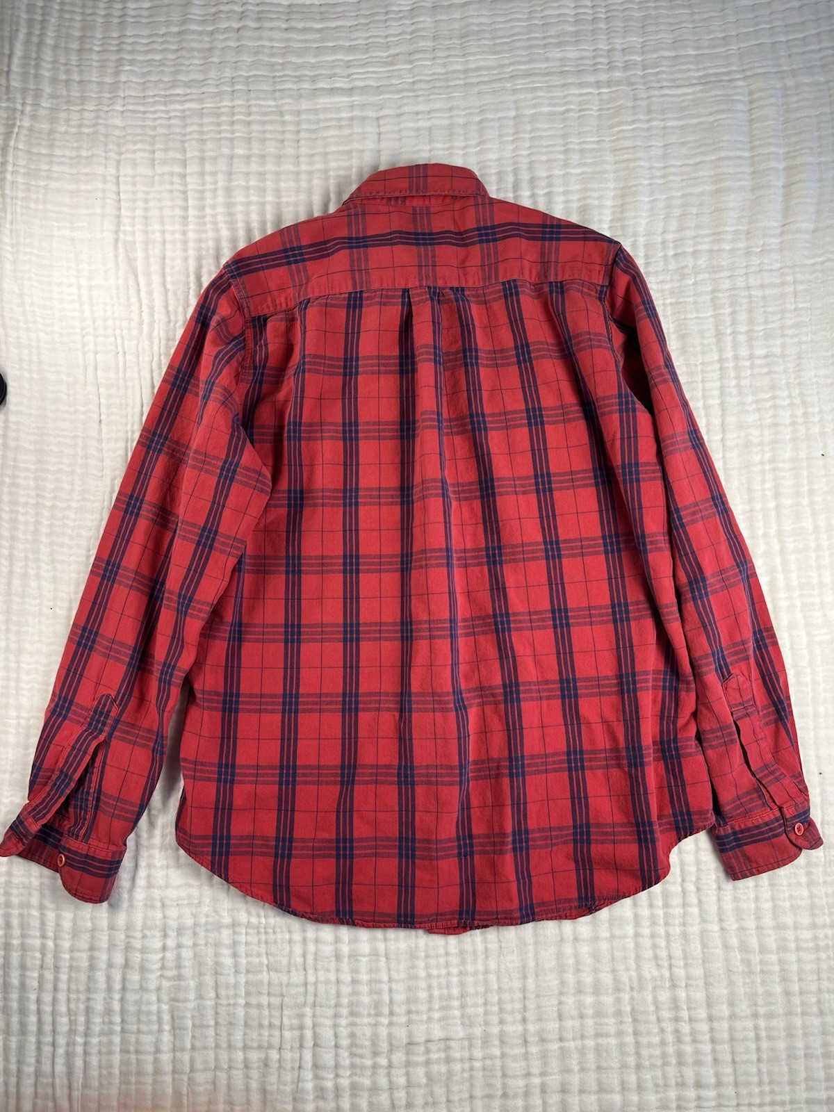 Vintage L.L. Bean Flannel Shirt Plaid Women’s Medium Made in USA Read Descriptio