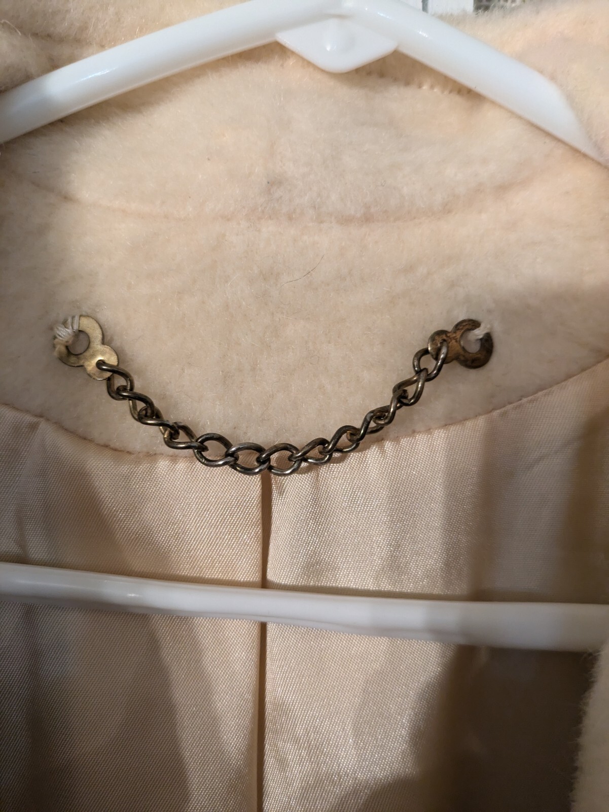 Vtg Forstmann By Stevens Belted Trench/Overcoat Wool Mohair Women’s Medium