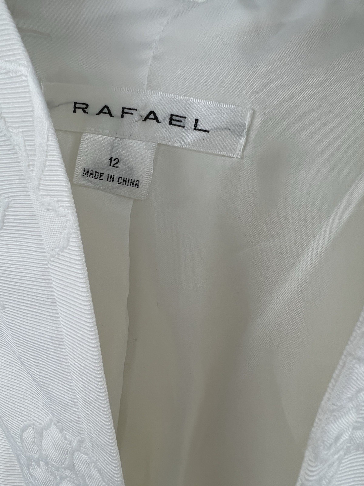 Vintage 90’s Rafael 2 Piece Ivory Suit Set Size 12/14 Granny Core Fashion