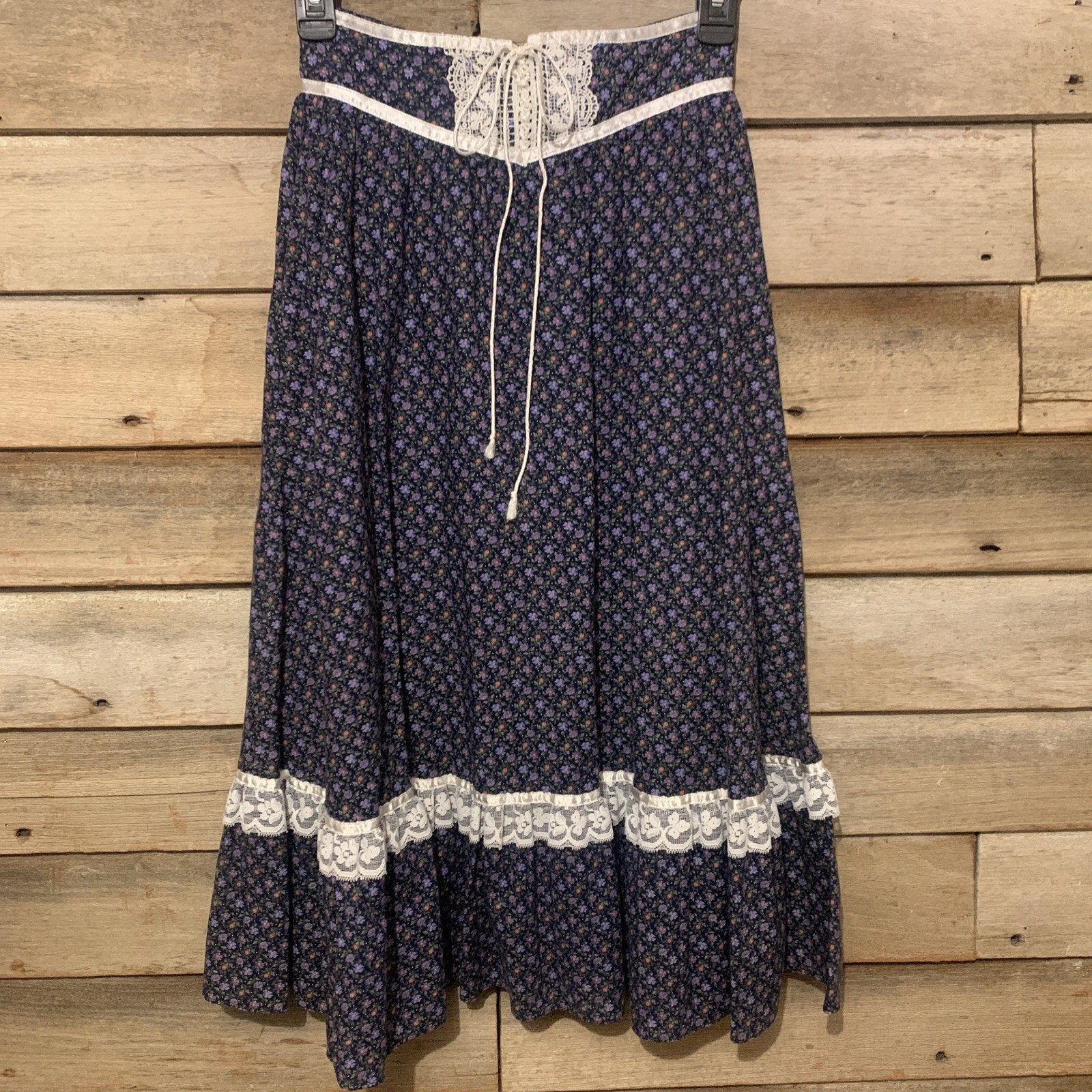 Vintage Jessica’s Gunnies Gunne Sax Calico Floral Skirt Size 5