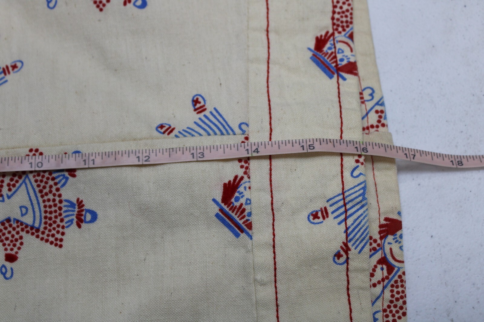 1960s Women Cotton blouse Short Sleeve High Waist
