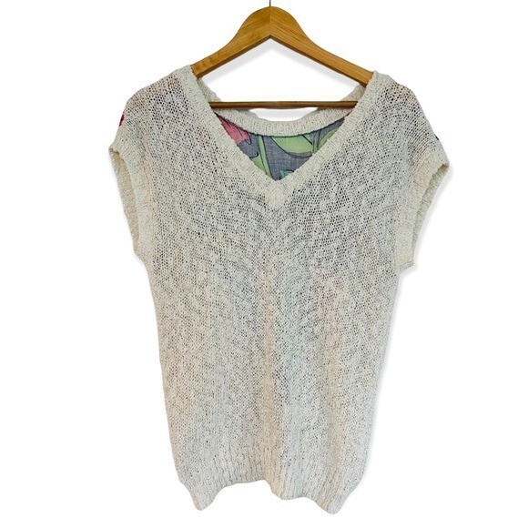 LOUBELLA California Fashions Vintage 80’s Sleeveless Lightweight Sweater Size S