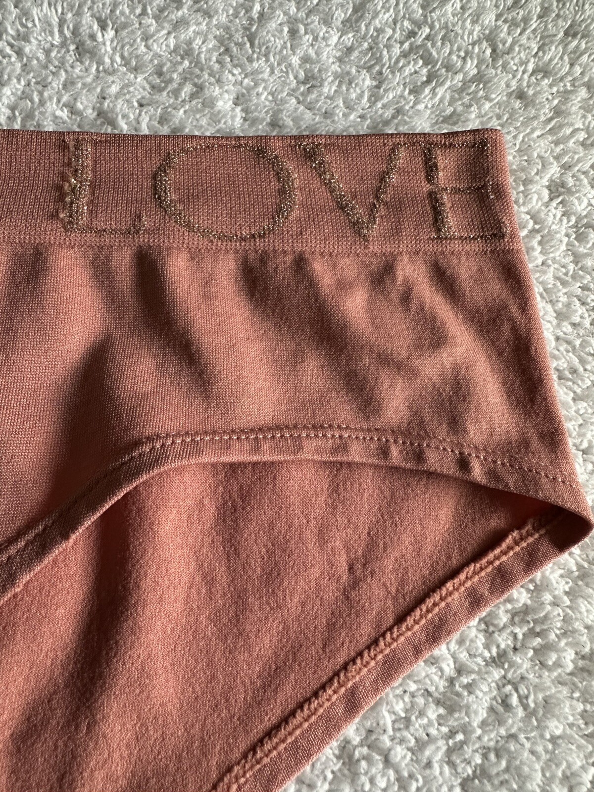 Vtg Victoria’s Secret “LOVE” L Bikini Hip Hugger Hipster Chic Bikini Panties