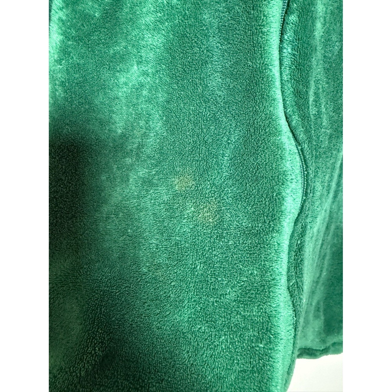 Vintage Catherines Plush Forest Green Zip-Up Jacket