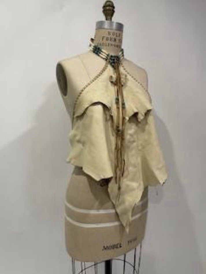 Artisan Handmade Leather Halter Top Hippie Biker Motorcycle RocknRoll Festival