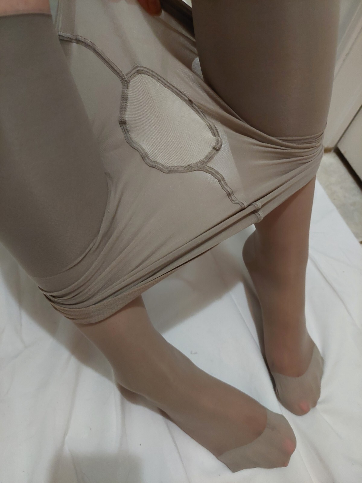 Vintage Pantyhose Treadwell Alive Support Color Grey size A B002D