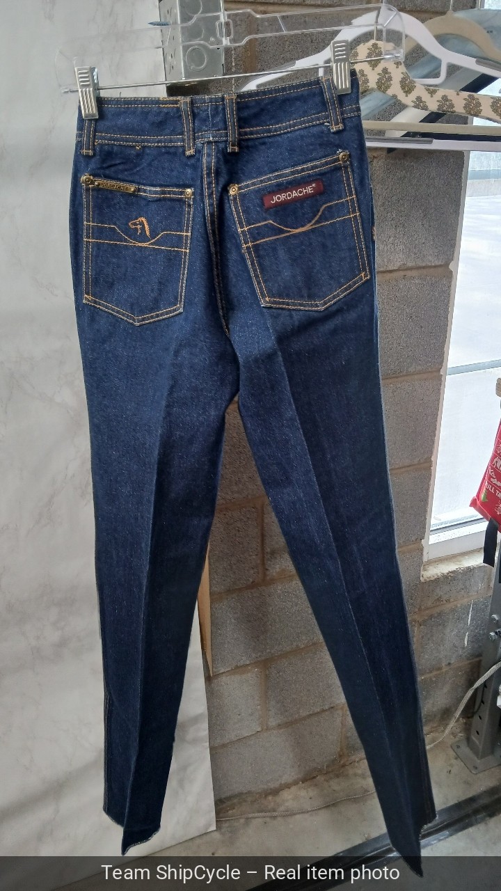 Vintage Jordache Jeans Androgyny Dark Wash High Waist 70s 80s 26×31 Disc G2U