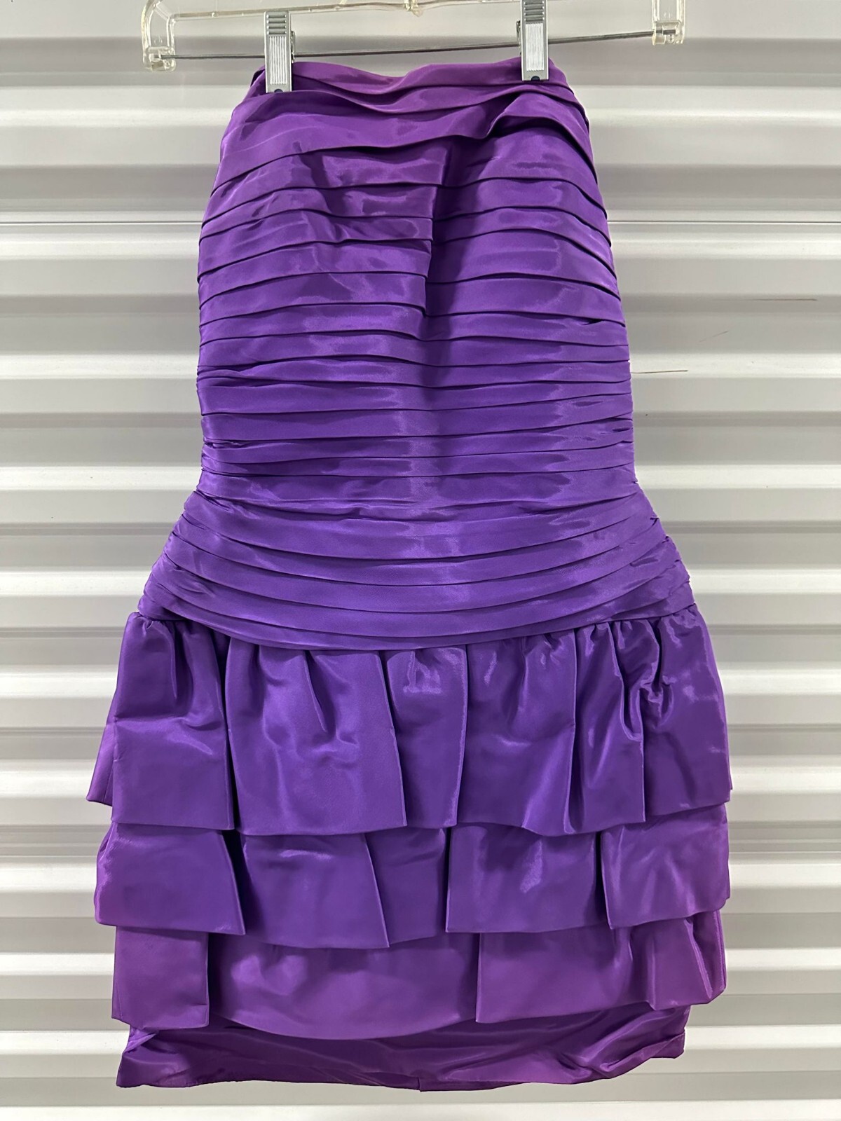 Vintage Tadashi Women’s Purple Cocktail Dress Size 6 Made in USA