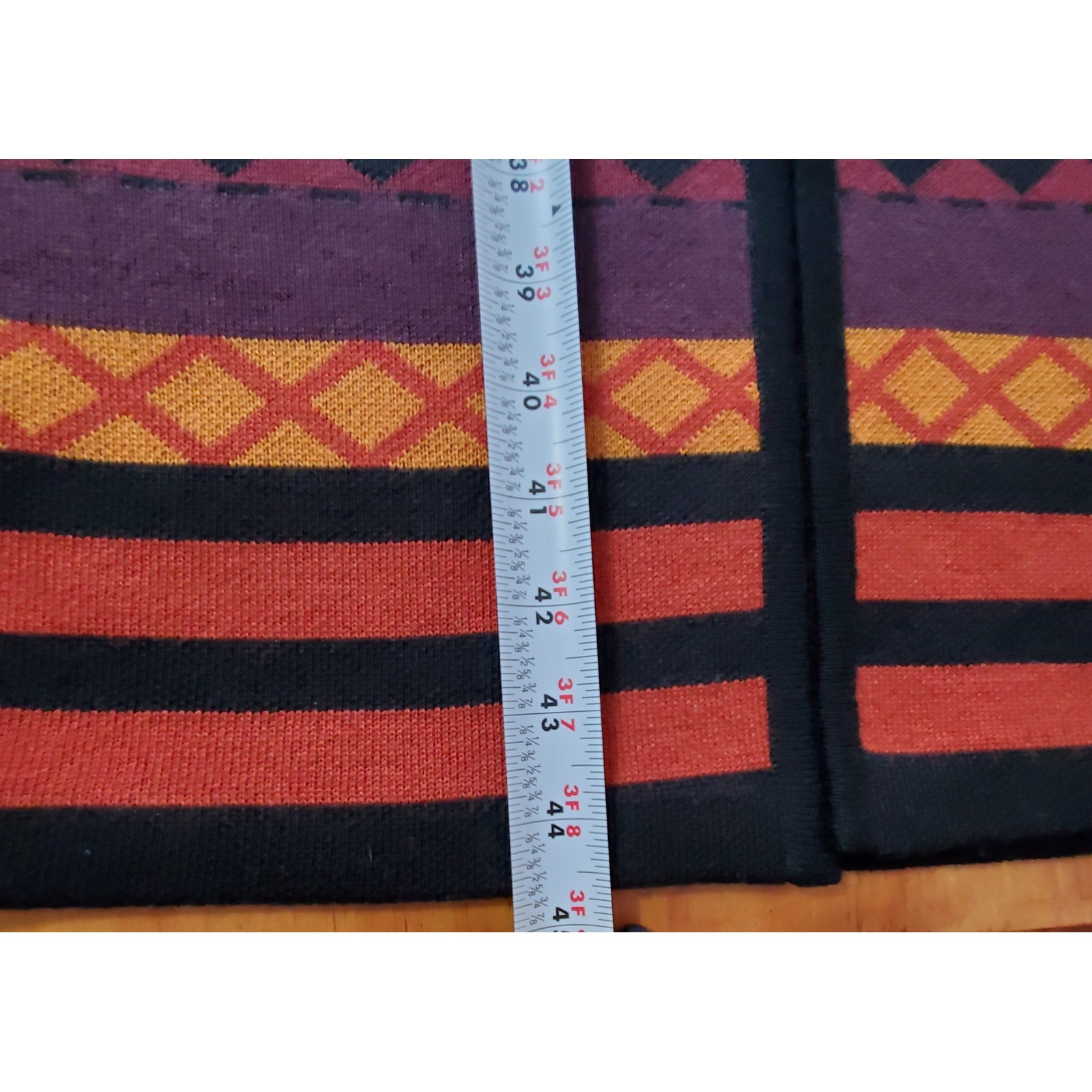 Vintage Andrea Jovine Pure Wool Long Sweater Vest Duster Medium Boho Fair Isle