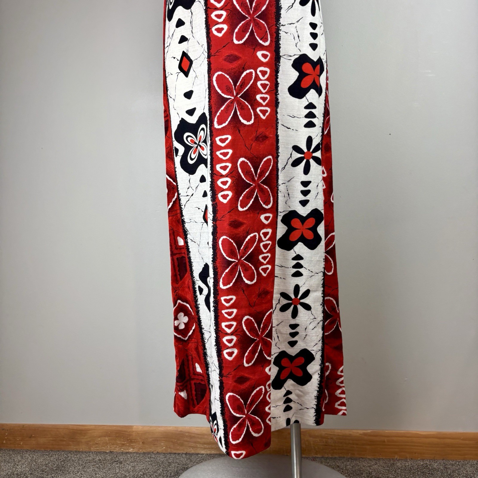 VTG Waltah Clarke Hawaiian Barkcloth Shirt / Dress Honeymoon Wedding set MCM