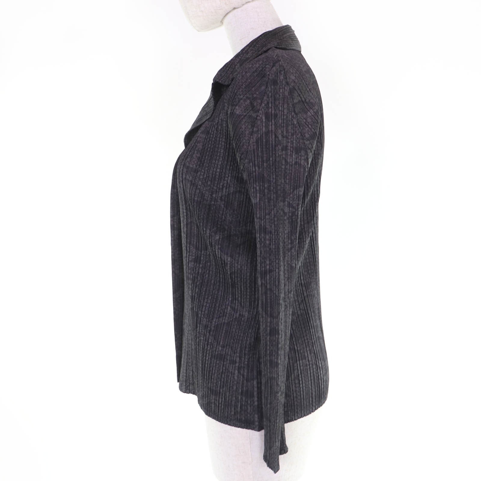 Issey Miyake Pleats Please Issey Miyake Pleated Long Sleeve Shirt – DUTY FREE