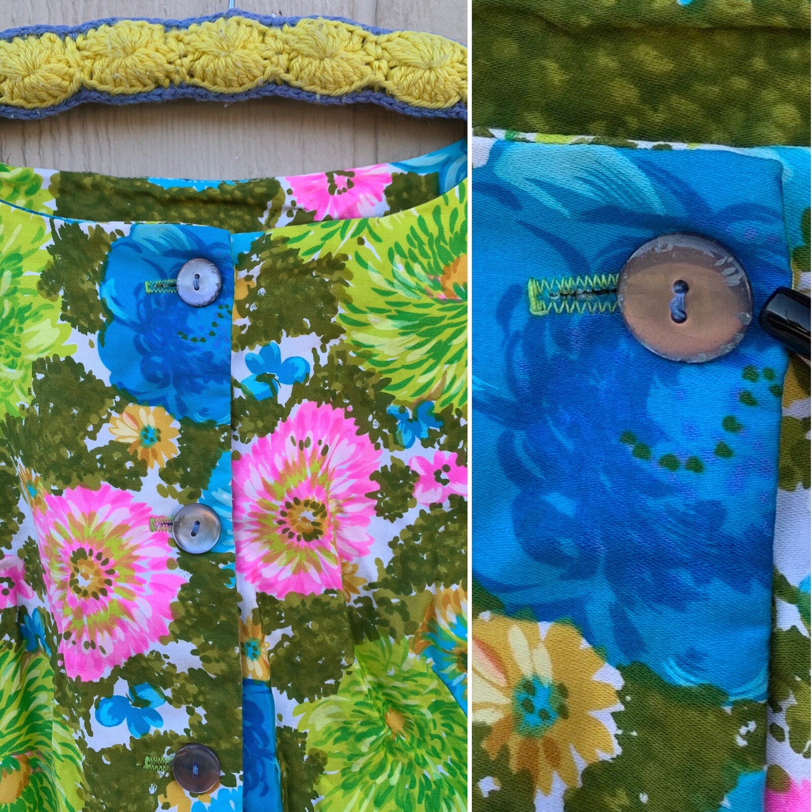 Vintage Dash About dress colorful floral sleeveless