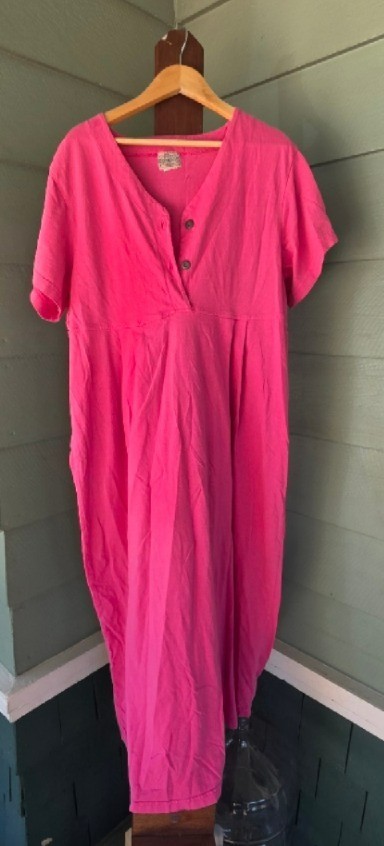 1990’s United Cotton Company Pink Garment Dyed Dress