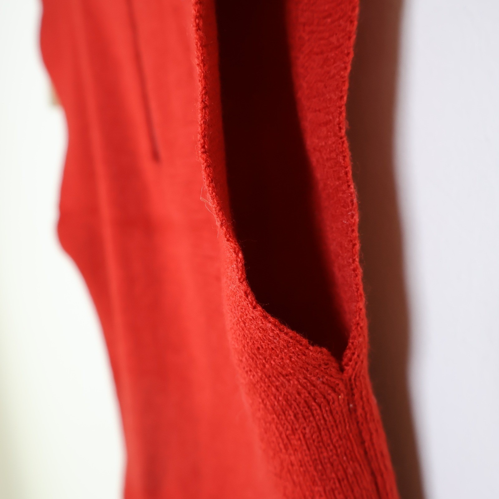 Vintage Specialty House Red Mock Neck Half Zip Sweater Vest XS Stretch Cropped