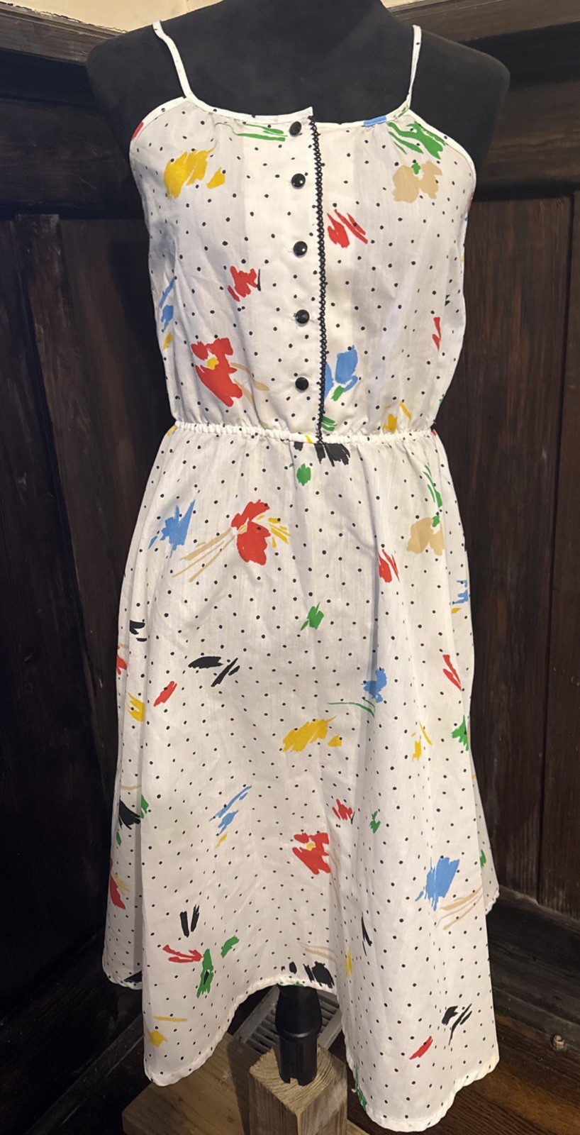 Vintage 80s Leslie Fay Sundress Art To Wear