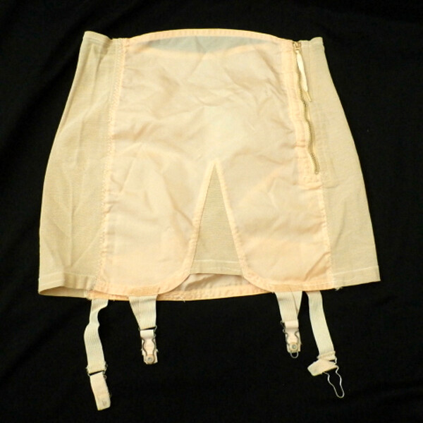 Vintage 1940s GOSSAR-DEB Open Bottom GIRDLE Zipper & Garters Style 702 Size 26