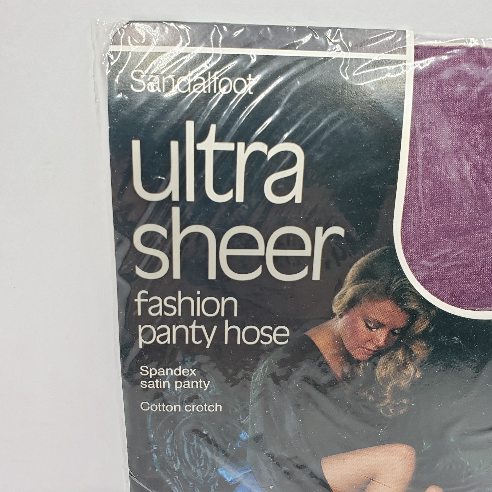 Vintage Matisse Sheer Support Ultra Sheer Pantyhose Lot 2 X Tall Grape Coffee