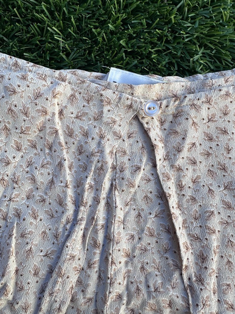 Vintage Maxou 90s Mini A-Line Skort Patterned Floral Dainty – XS