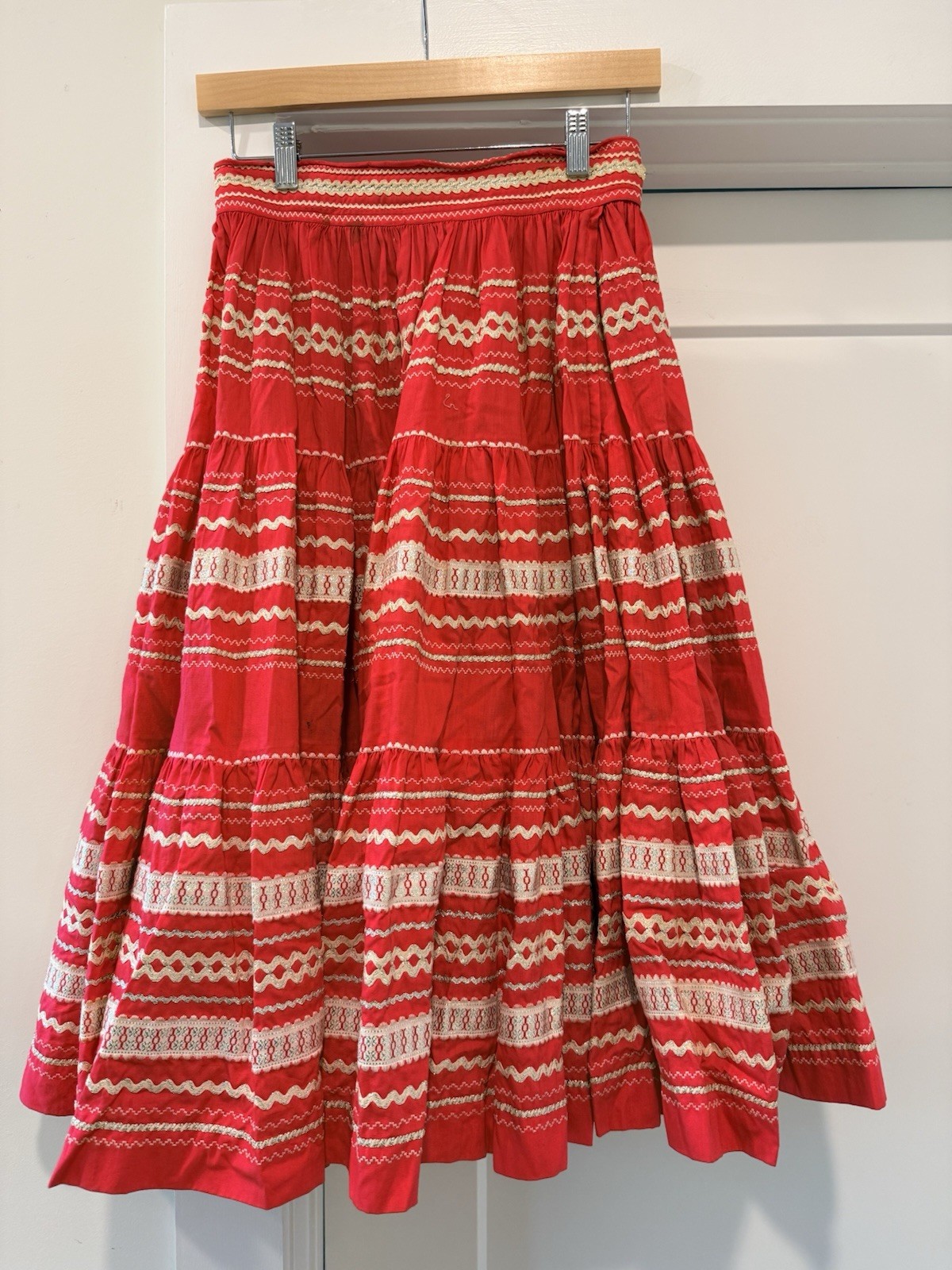 Vintage 50s Rockabilly Patio Skirt Western Southwest Cowgirl Western Swing USA