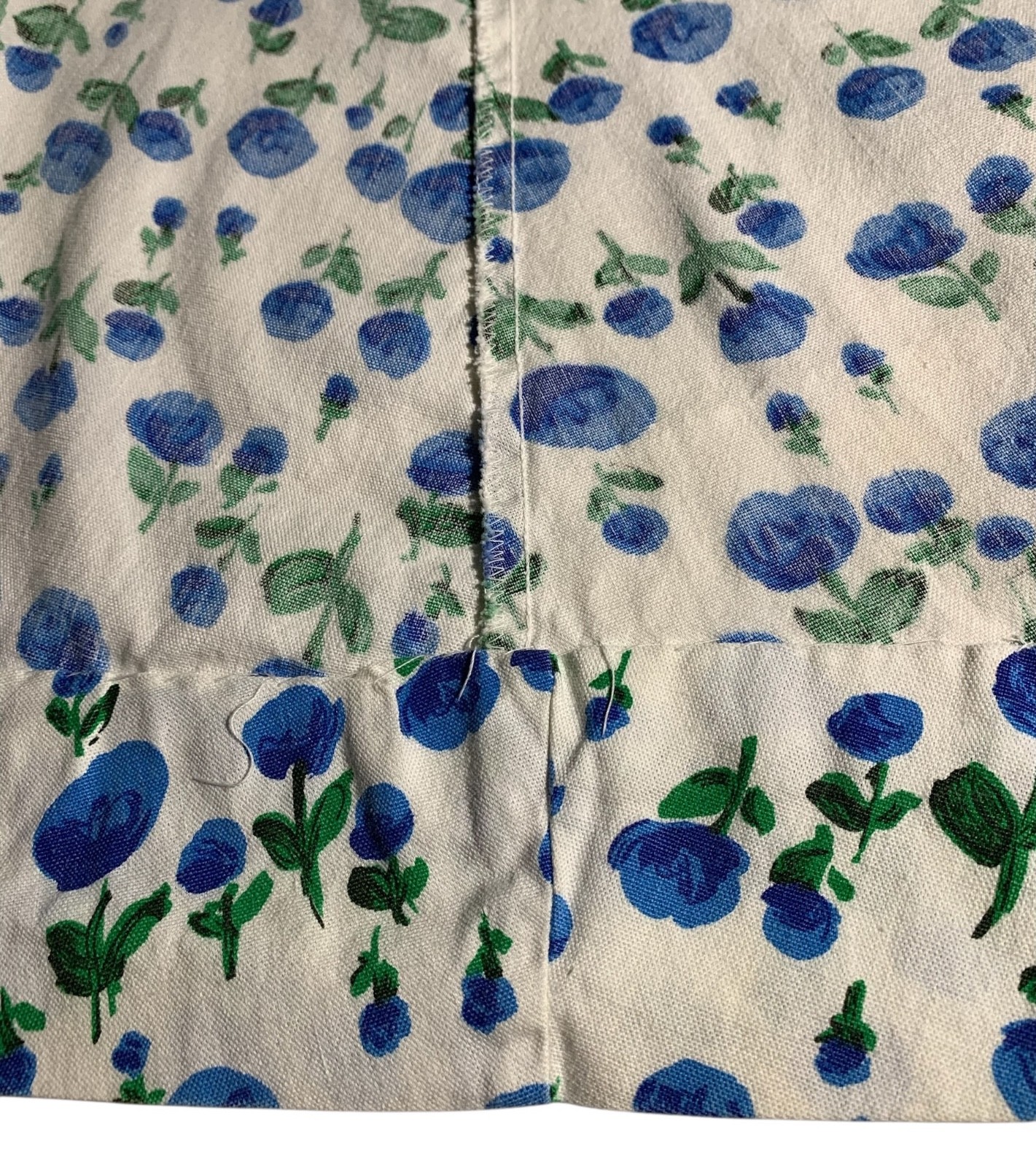 SWIRL Vintage 60s Women’s Cotton Rose Print Dress Tie Waist Pockets – Sz M