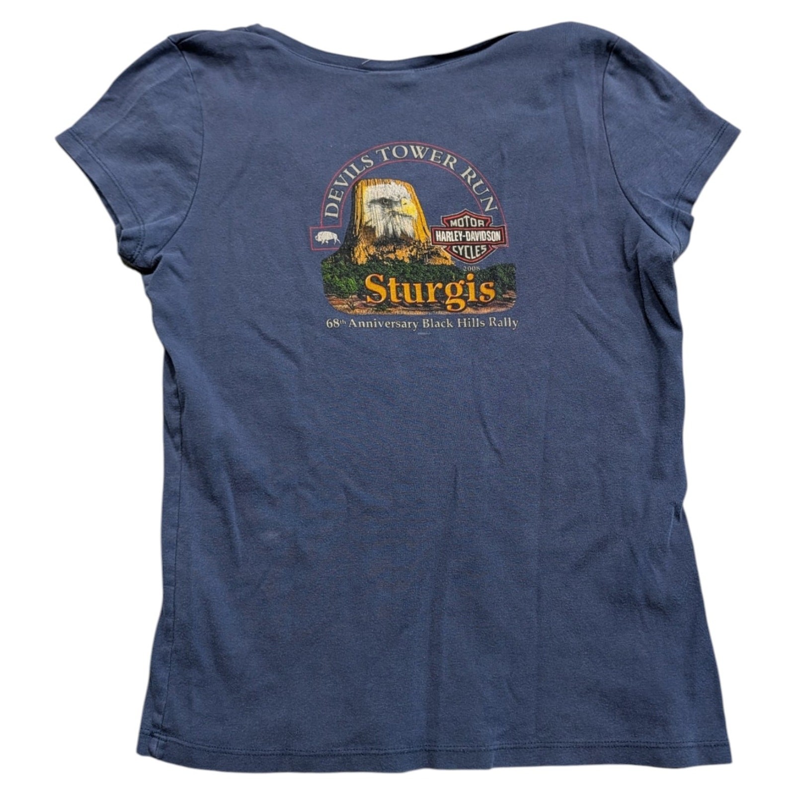 2008 Women’s Sturgis Harley-Davidson Devils Tower Run T-shirt