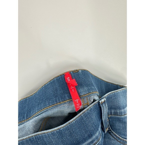 Spanx Flare Jeans Vintage Indigo Blue High Rise Large