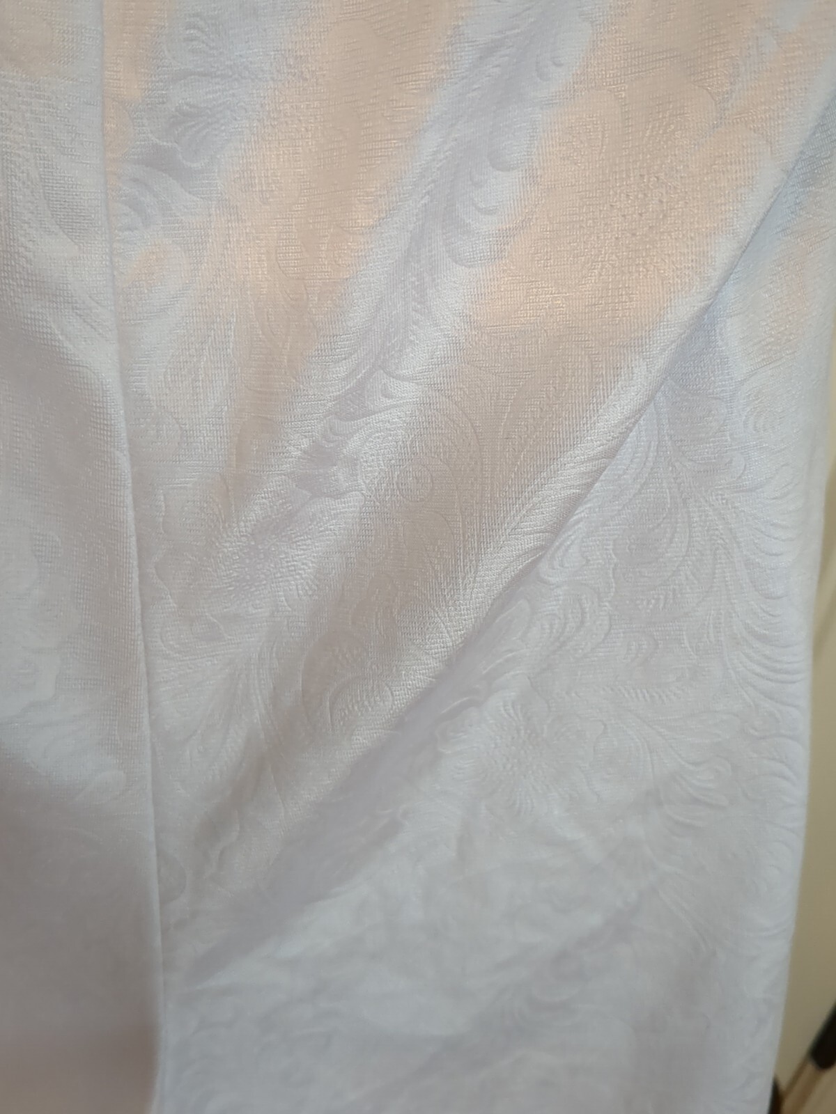 VTG Petra Fashions Liquid Shiny Wet Satin Teddy Romper Playsuit Floral White MED