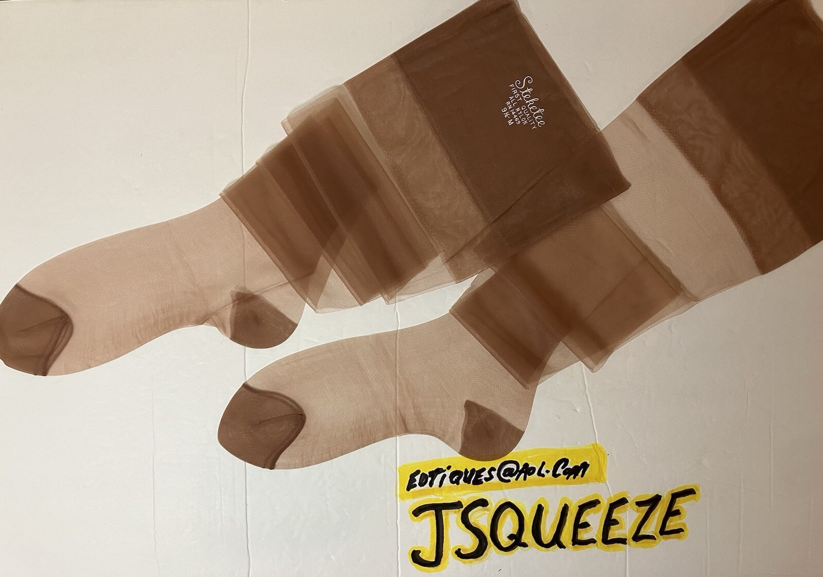 3 BOXES 1950s Beige Nylon Stockings Reinforced Heels & Toes 9 1/2” X 31” 9 PAIRS