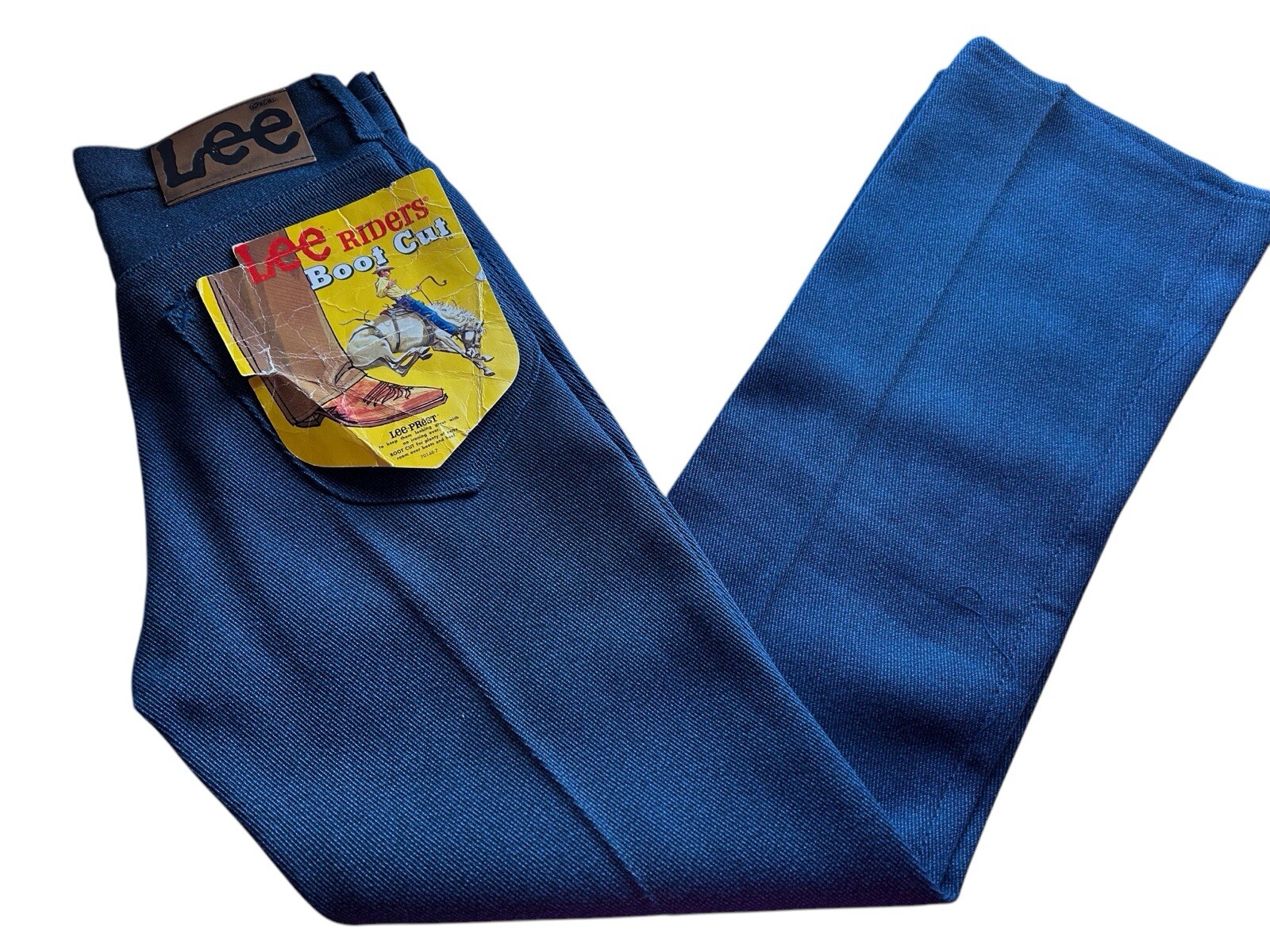 Vintage RARE LEE Riders Boot Cut Denim Blue Jeans Deadstock Women 27” NOS Unisex