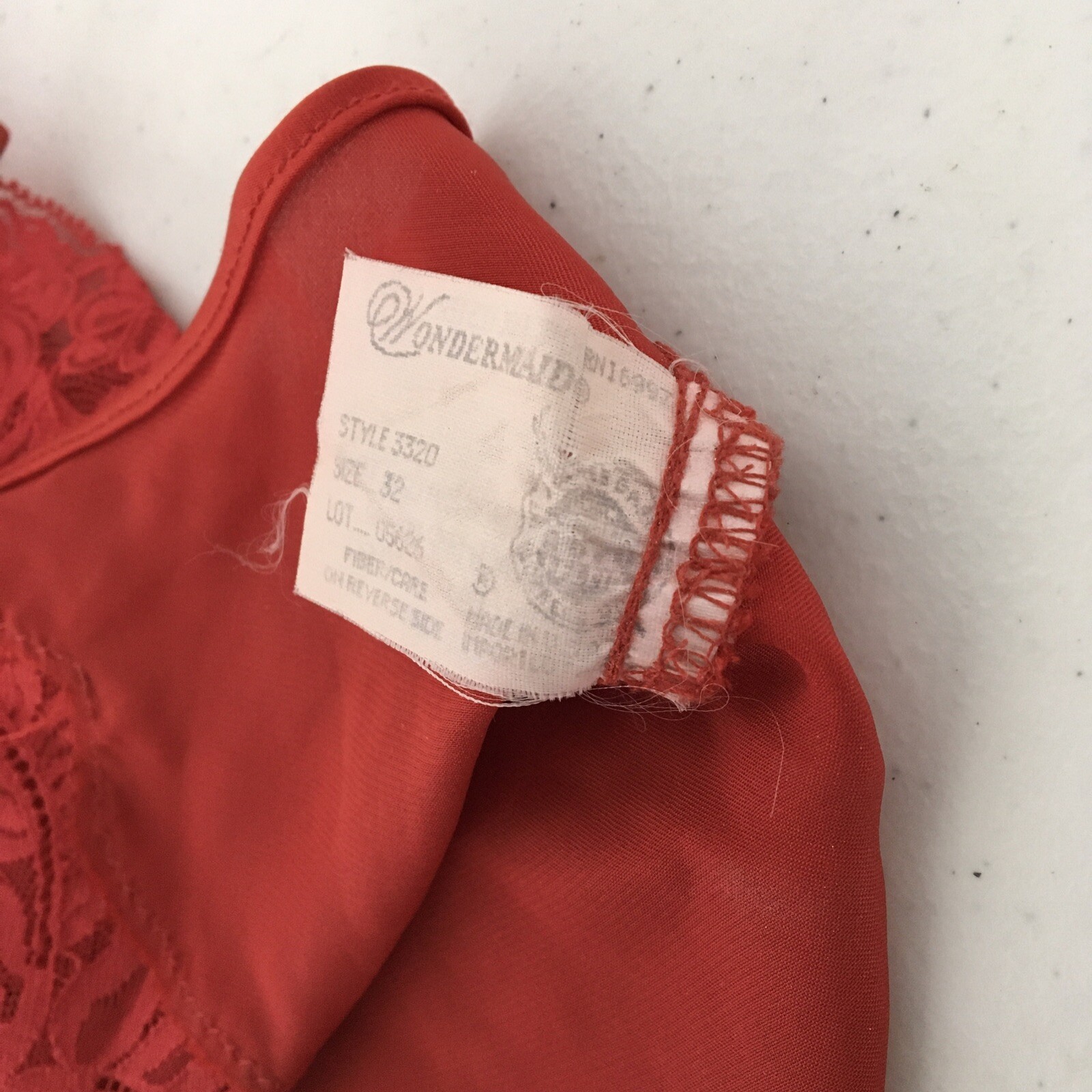 Wonder Maid Non Cling Teddie Adj Straps Lots of Lace Snap Crotch ILGWU 32 L VTG