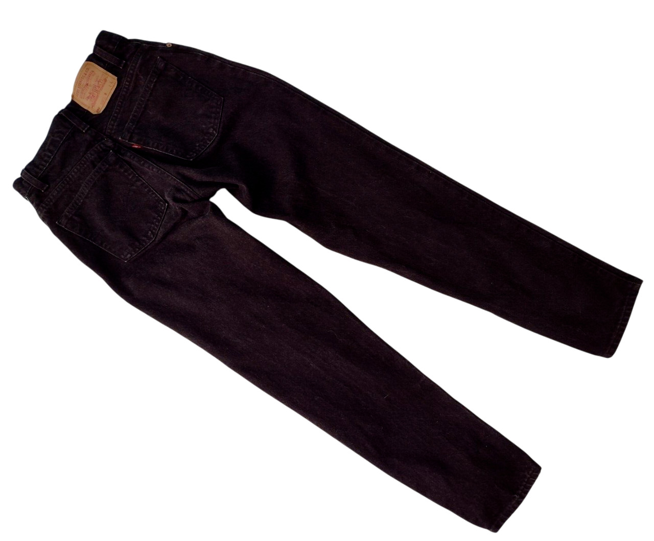 VTG Levis Black 550 Jeans Juniors 9 L Relaxed Fit Tapered Leg Actual 28 x 32